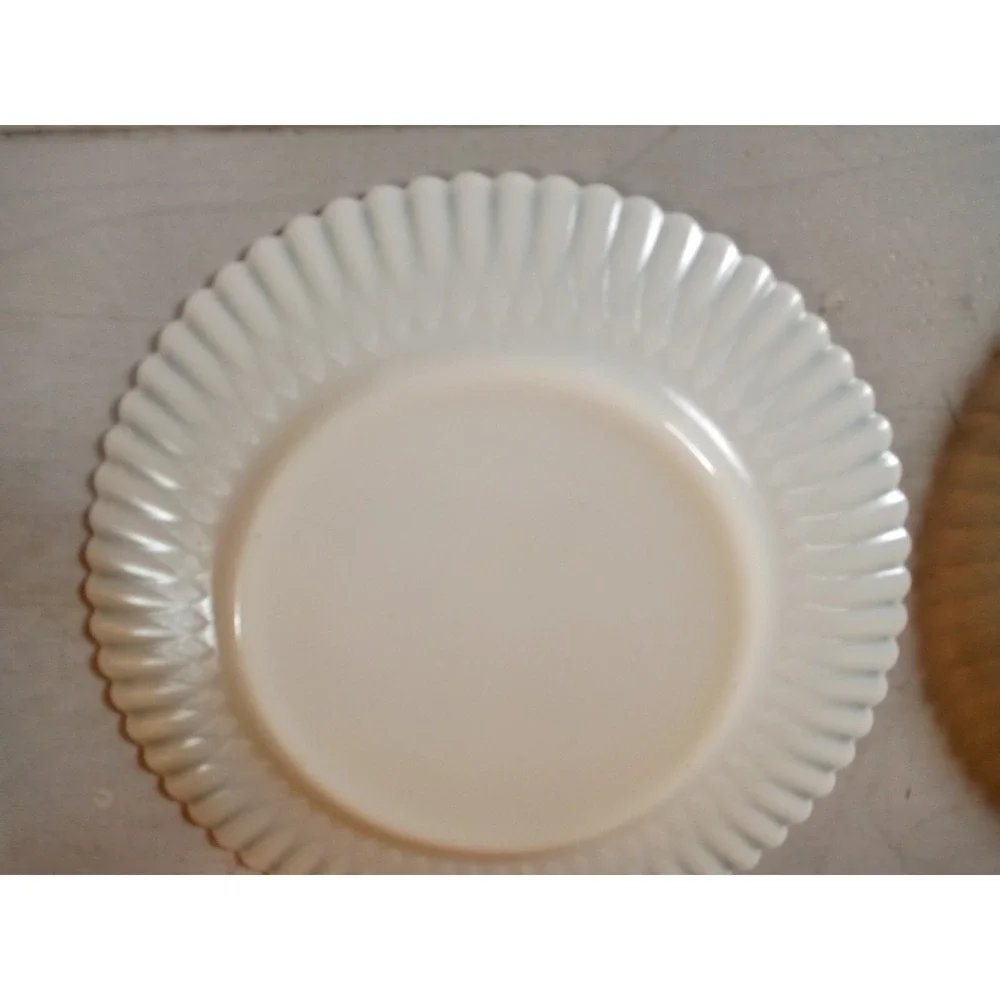 1930s McBeth-Evans‎ Monax Depression Glass salad plate Lot of 2